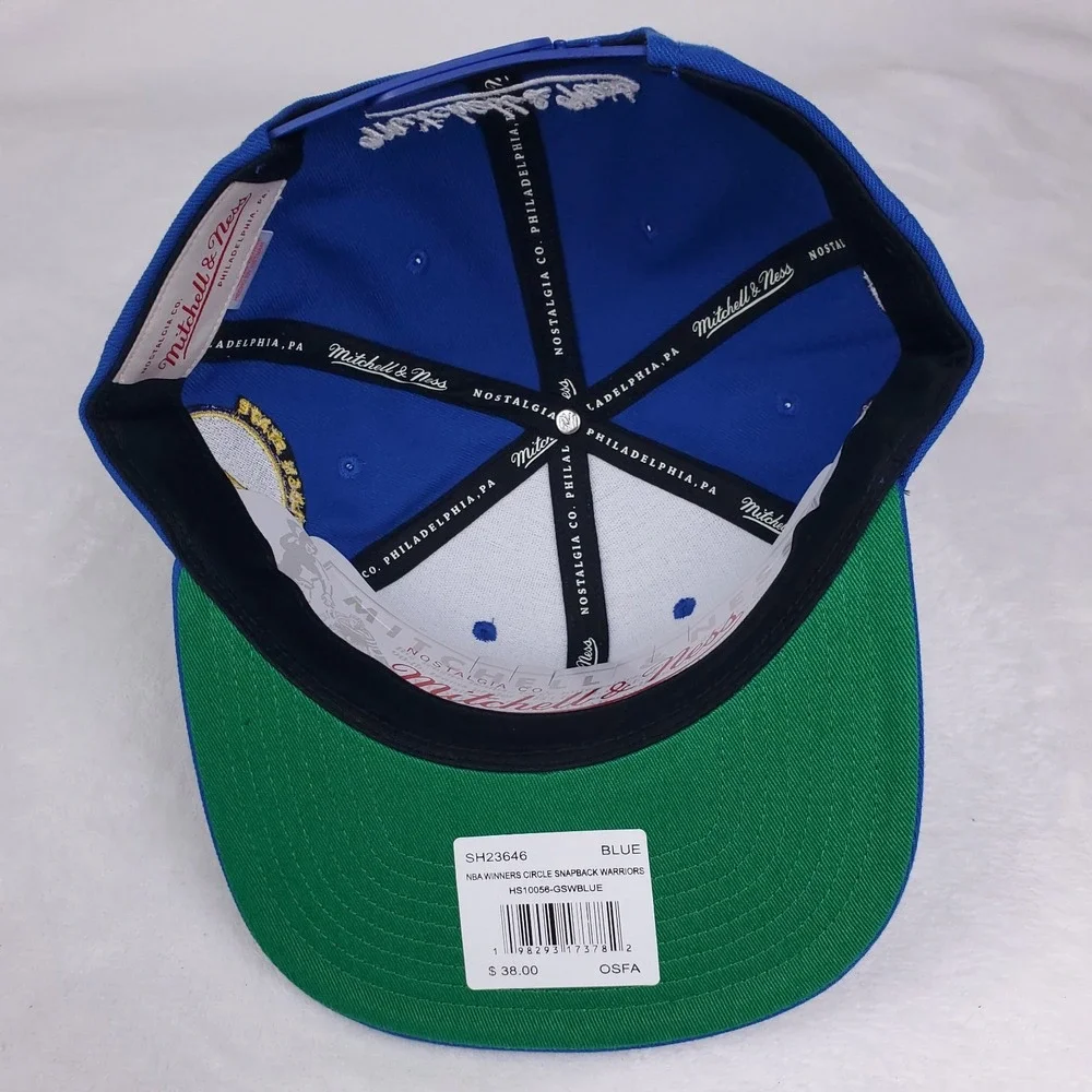 Golden State‎ Warriors Mitchell & Ness NBA Snapback Hat 3D Logo 2022 Champs NWT